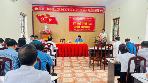HĐND XÃ HƯNG VŨ TỔ CHỨC KỲ HỌP CHUYÊN ĐỀ LẦN THỨ HAI, KHÓA XX, NHIỆM KỲ 2021–2026