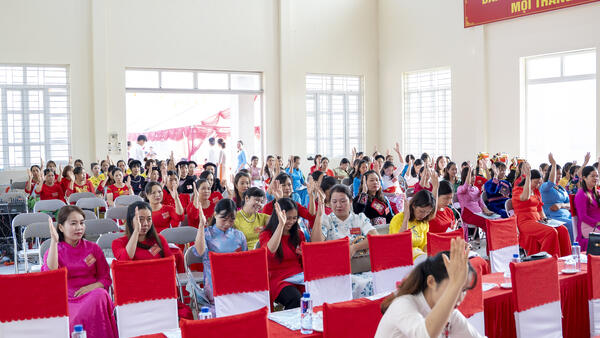 Đại hội đại biểu Hội LHPN xã Hưng Vũ lần thứ I, nhiệm kỳ 2025-2030 thành công tốt đẹp